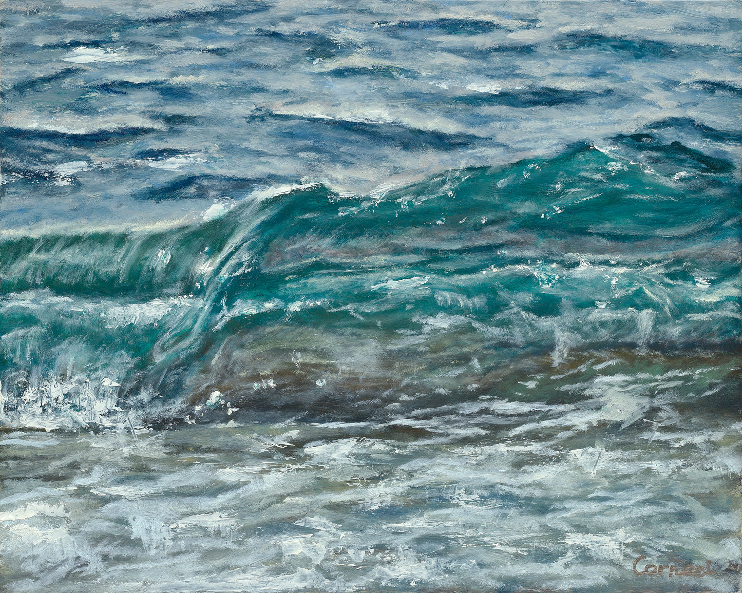 Original painting Sea waves